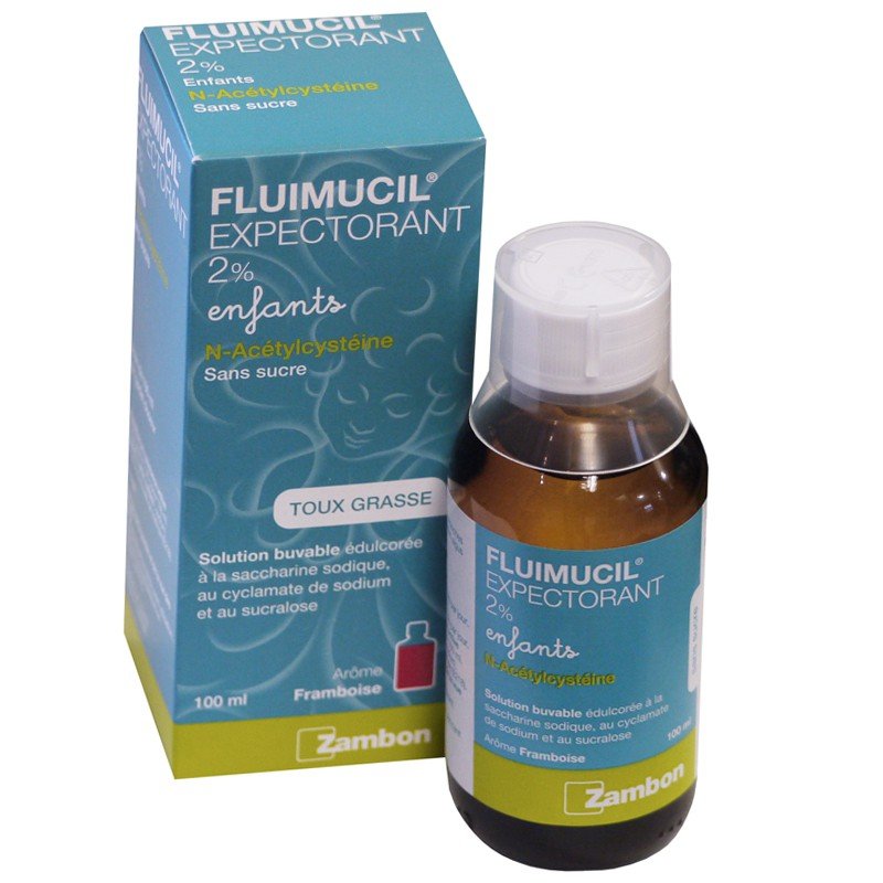 Fluimucil 2% solution buvable enfants - flacon de 100 ml