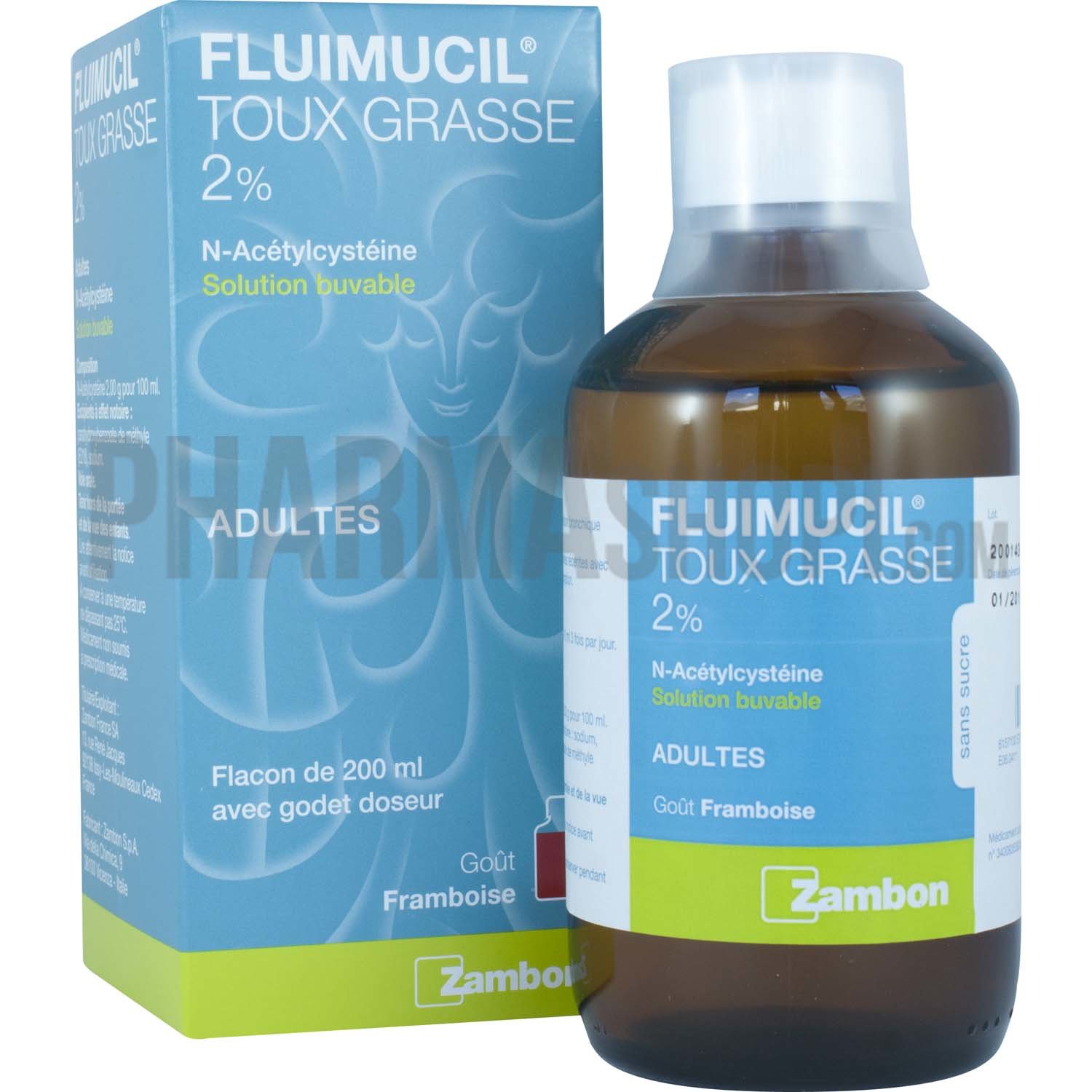 Fluimucil 2% Adultes solution buvable - flacon de 200 ml