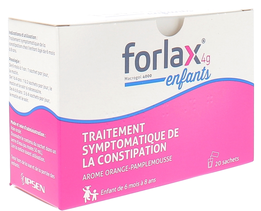 Forlax 4g poudre pour solution buvable - boite de 20 sachets