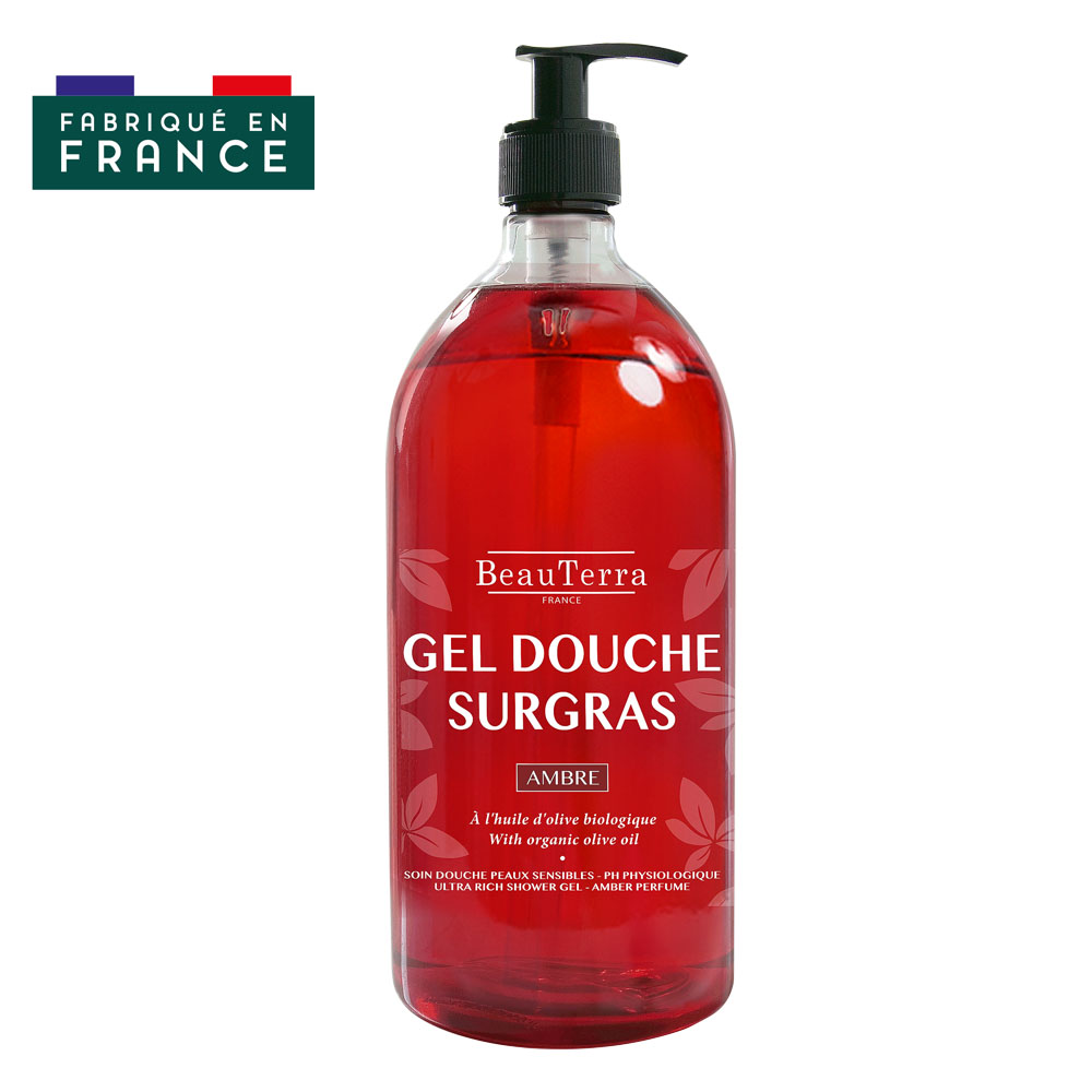 Gel douche surgras ambre Beauterra hygiène corporelle