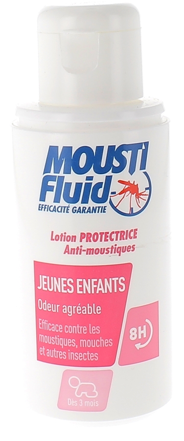 Lotion protectrice anti-moustiques bébé Moustifluid - flacon de 75 ml