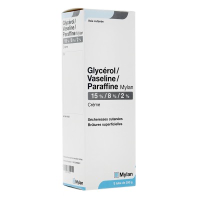 Glycérol vaseline paraffine Mylan - tube de 250 g