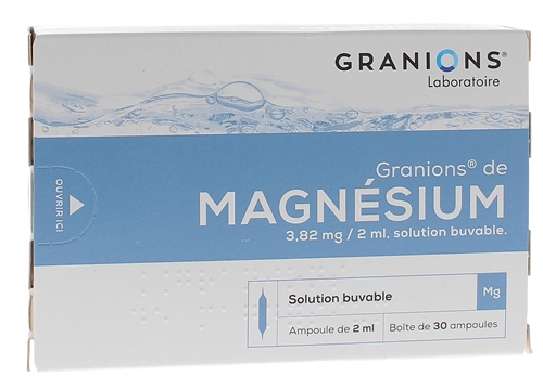 Granions de Magnésium 3,82mg - 30 ampoules de 2ml