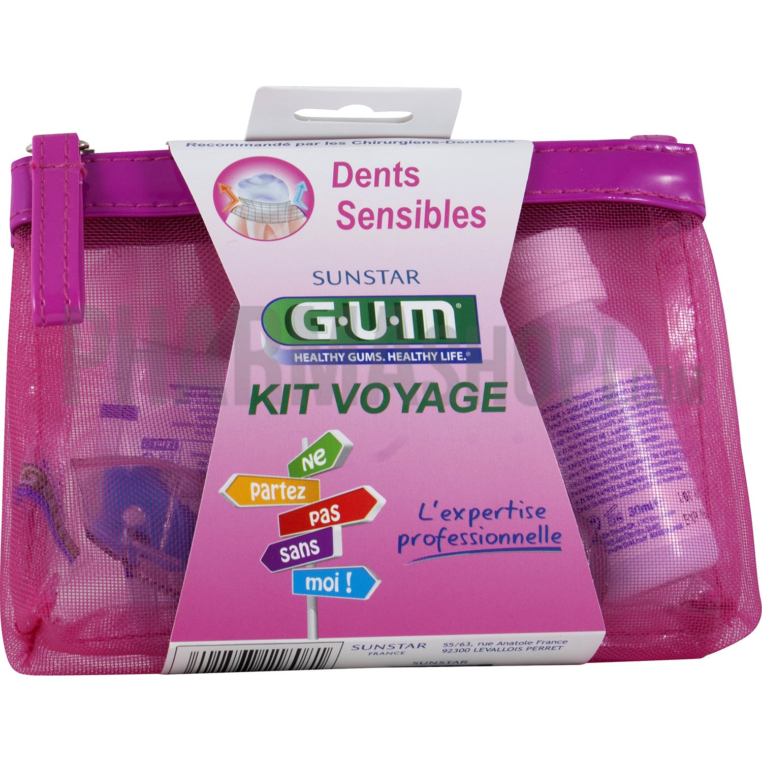 Kit de voyage dents sensibles Gum - 1 kit voyage