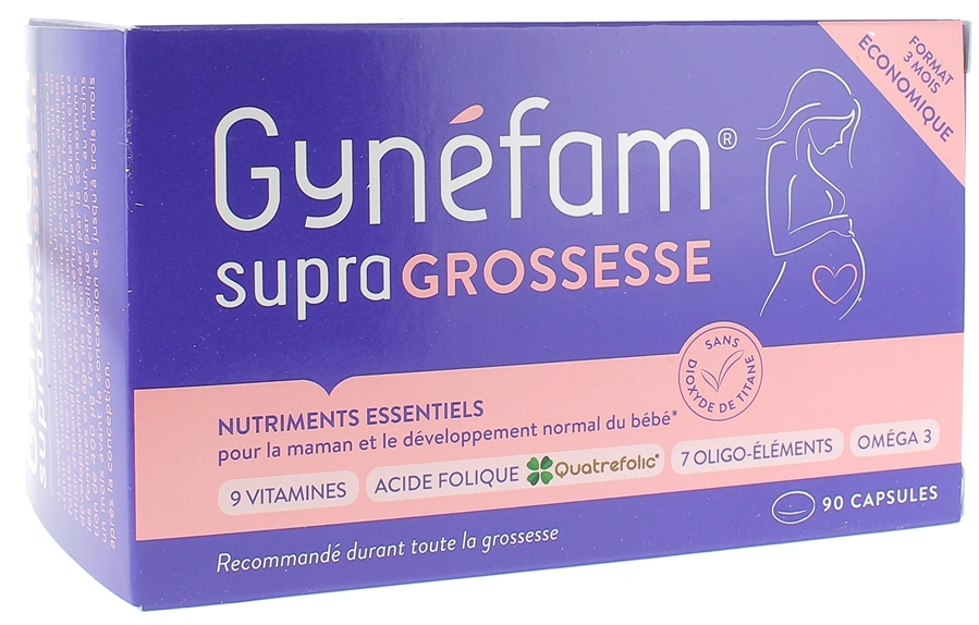 Gynéfam supra XL Grossesse Effik - Boite de 90 capsules