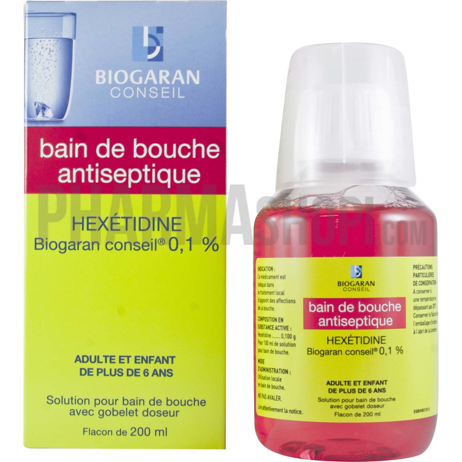 Hexétidine Biogaran conseil 0,1% - flacon de 200 ml
