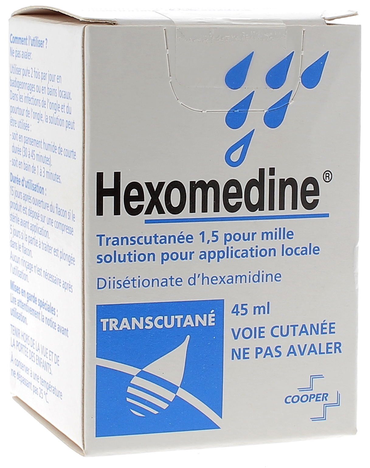 Hexomedine transcutanée 1,5/1000 solution pour application ... Hexomedine transcutanée 1,5/1000 solution pour application ...