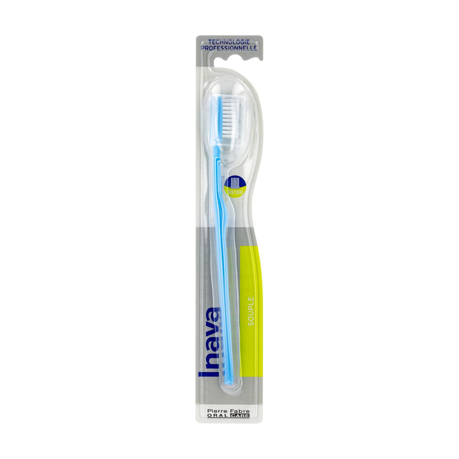 Brosse à dents souple 20/100 Inava - 1 brosse à dents
