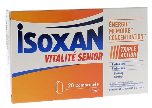 Isoxan Vitalité Senior - boîte de 20 comprimés à avaler