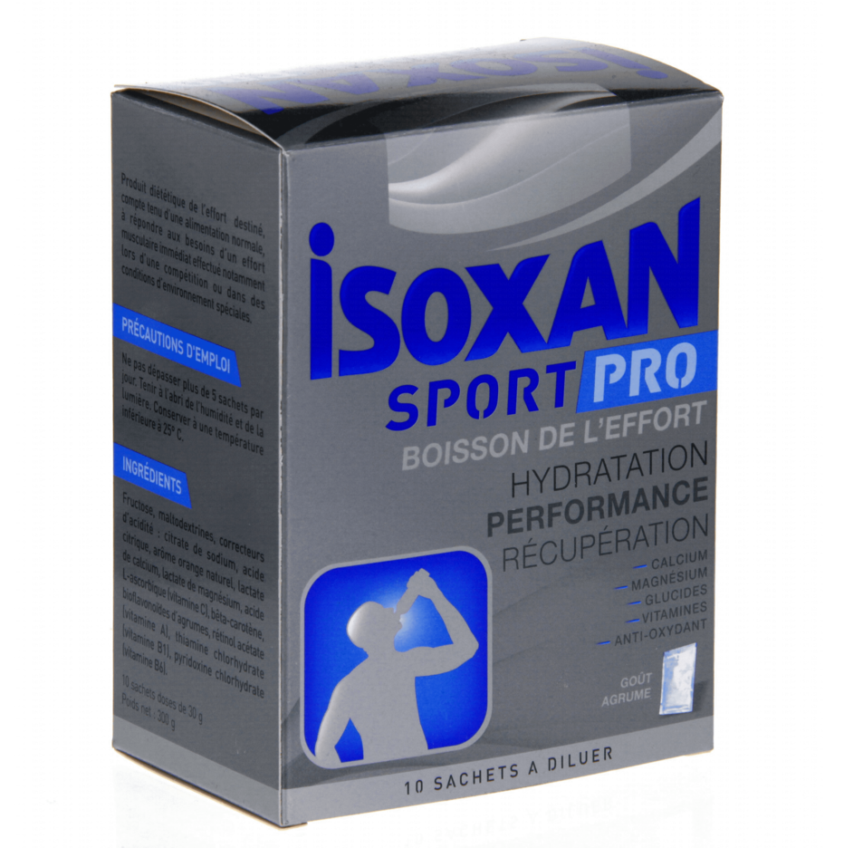 Isoxan PRO boisson de l'effort goût agrume - 10 sachets à diluer