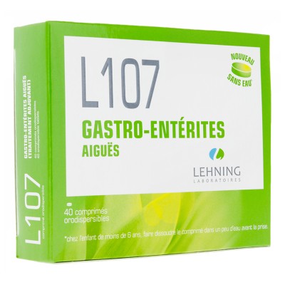 L107 Gastro-Entérites aiguës Lehning - boite de 40 comprimés orodispersibles