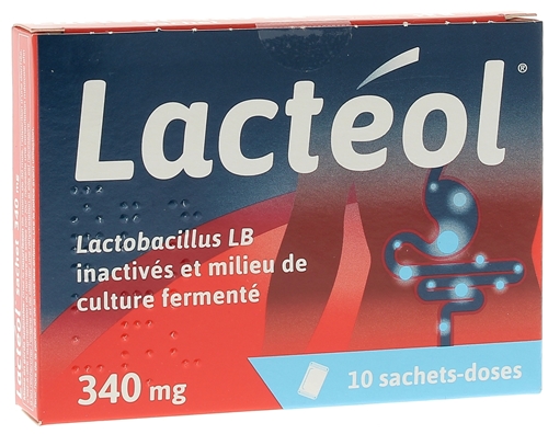 Lacteol 340mg poudre pour suspension buvable en sachet-dose - boîte de 10 sachets
