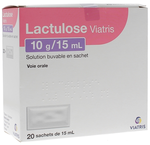 LACTULOSE MYLAN 10 g/15 ml solution buvable en sachet - 20 sachets-doses