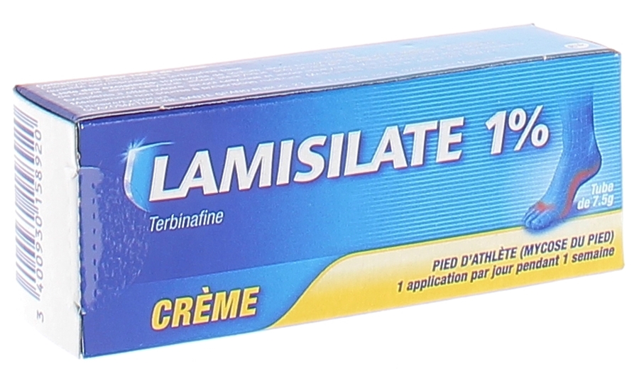 Lamisilate 1% crème, tube de 10g - mycose
