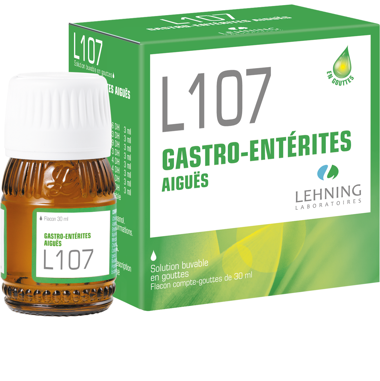 L 107 gastro-entérites aiguës Lehning - flacon de 30 ml