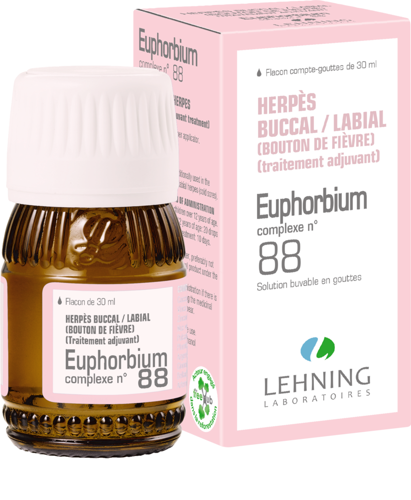 Euphorbium complexe n°88 solution buvable en gouttes Lehning - flacon de 30 ml