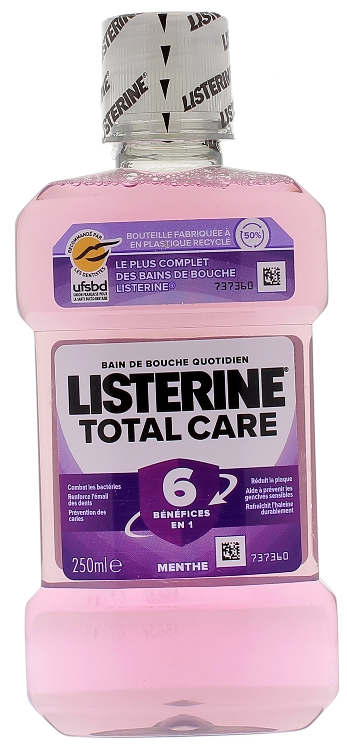 Bain de bouche Total Care Listerine - flacon de 250 ml