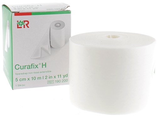 Curafix H sparadrap extensible de fixation Velpeau - une bande 5 cm x 10 m