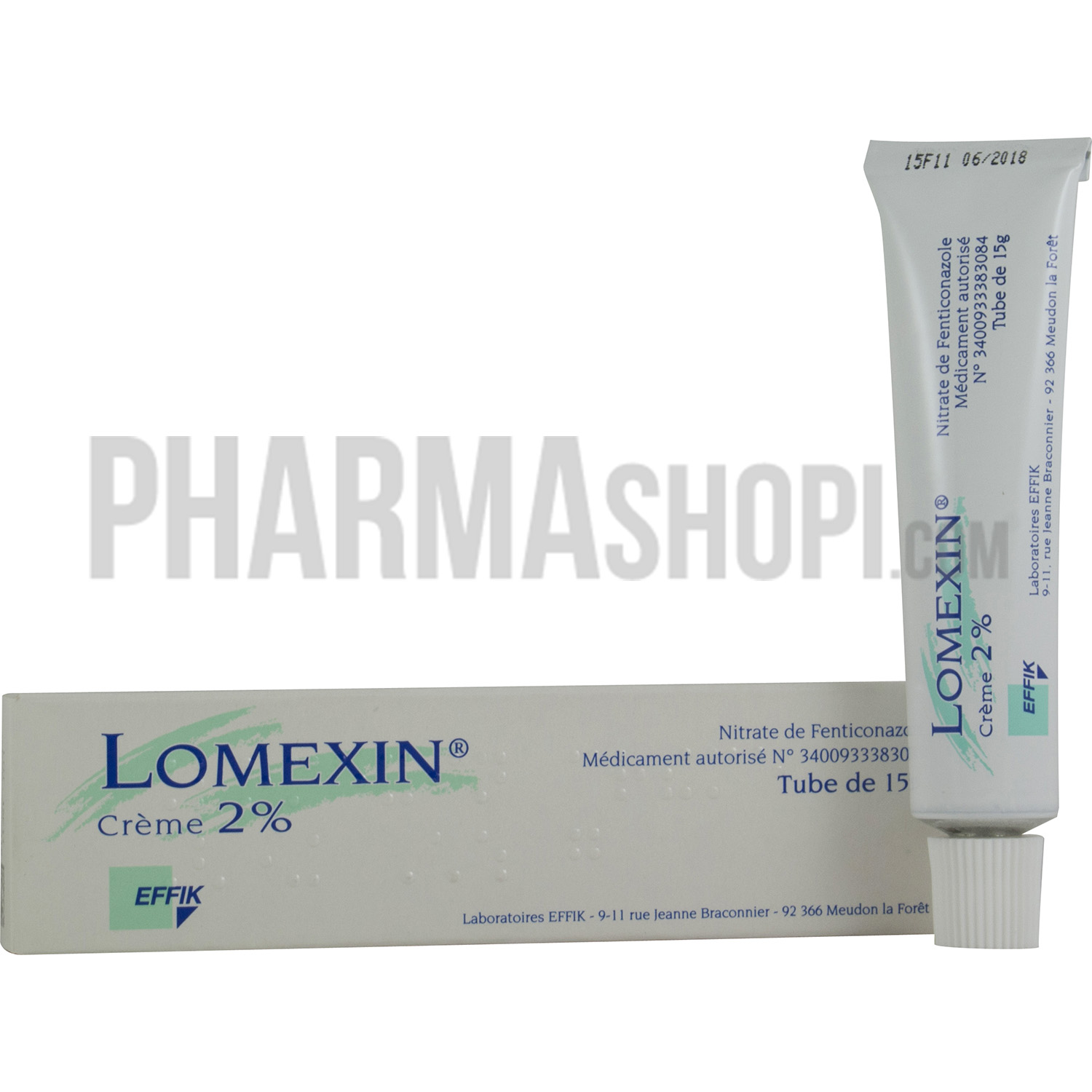 Lomexin 2% crème - tube de 15 g