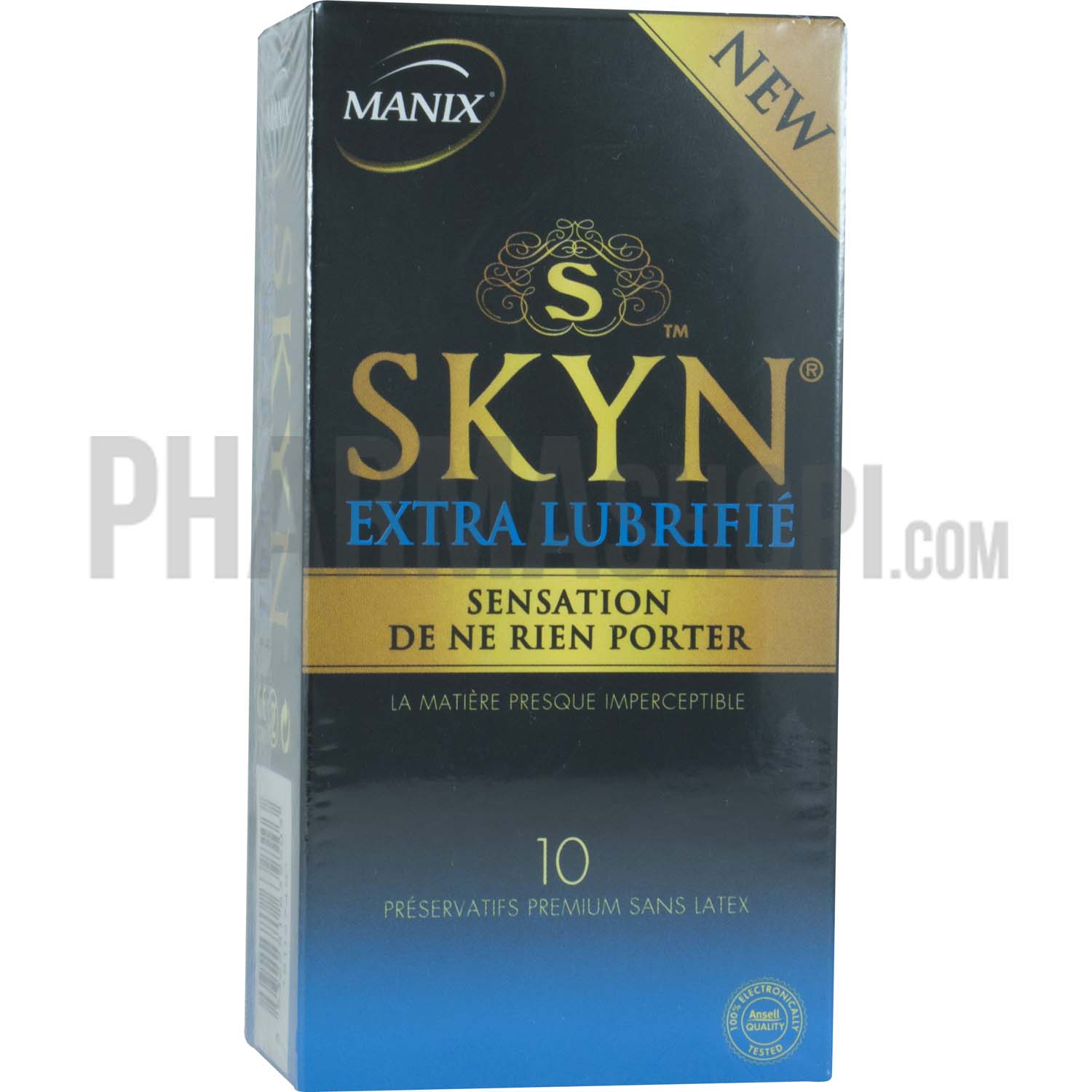 Préservatifs skyn extra lubrifié sensation de ne rien porter Manix - 10 préservatifs
