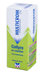 Multicrom 2% collyre en solution - flacon de 10 ml