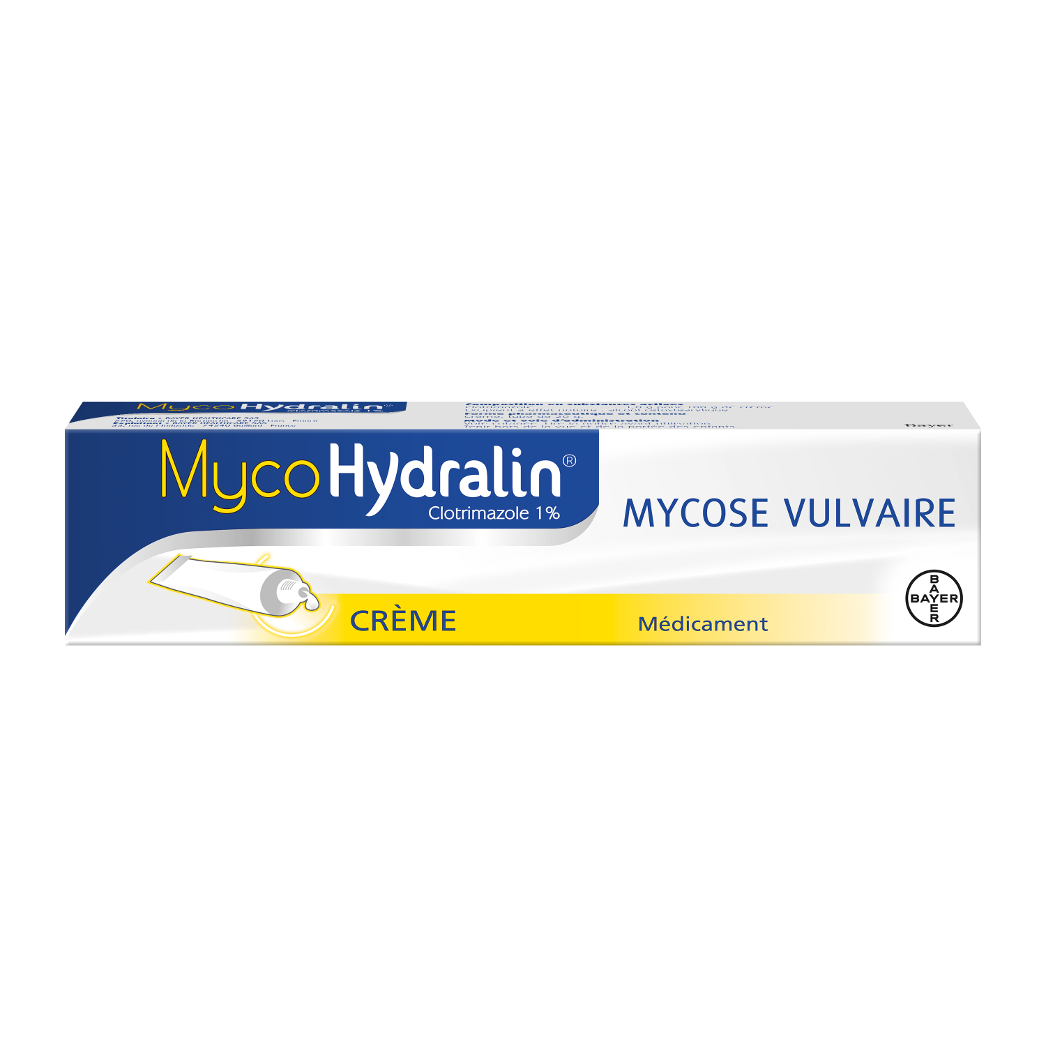 MycoHydralin 1% crème vaginale, tube de 20g