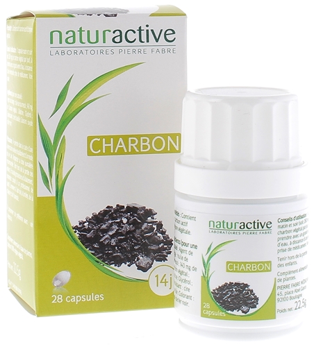 Elusanes Charbon Naturactive - boite de 28 gélules