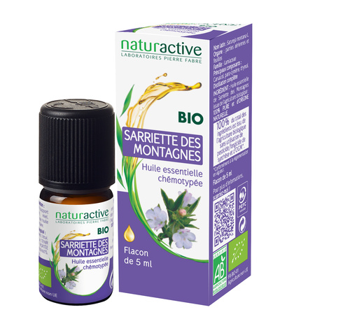 Huile essentielle de Sarriette des montagnes bio Naturactive - flacon de 5 ml