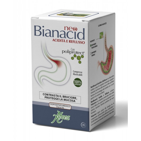 NeoBianacid acidité et reflux Aboca - 45 comprimés