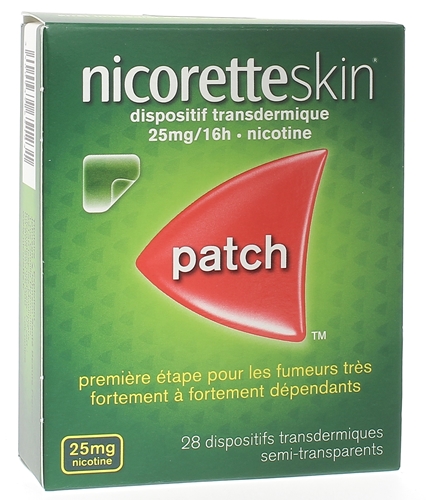 Nicorette Skin 25mg/16h dispositif transdermique - boite de 28 patchs