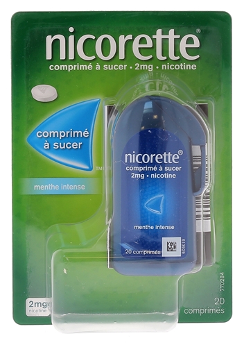 Nicorette 2 mg comprimé à sucer - boite de 20 comprimés