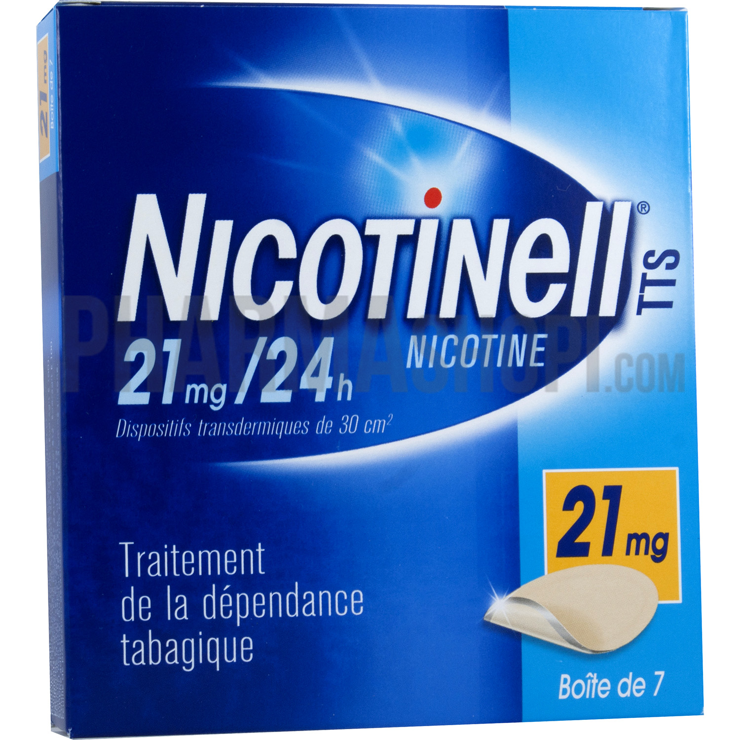 Nicotinell TTS 21mg/24h dispositif transdermique - boîte de 7 dispositifs