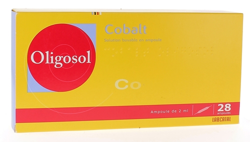 Oligosol Cobalt solution buvable en ampoule - boîte de 28 ampoules