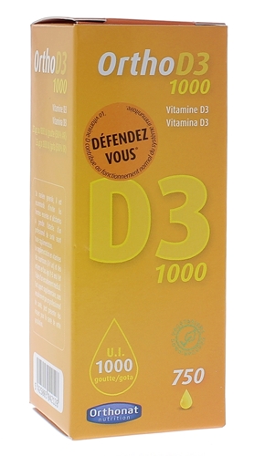 Ortho D3 1000 Orthonat - flacon de 20 ml