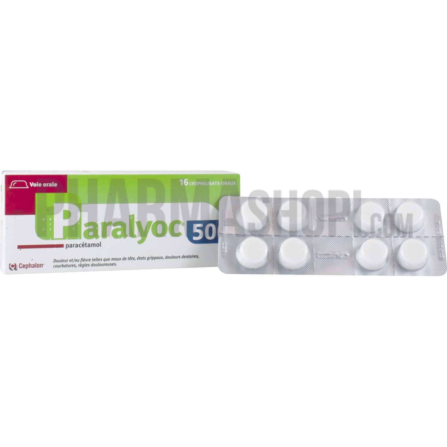 Paralyoc 500mg lyophilisat oral - boîte de 16 lyophilisats