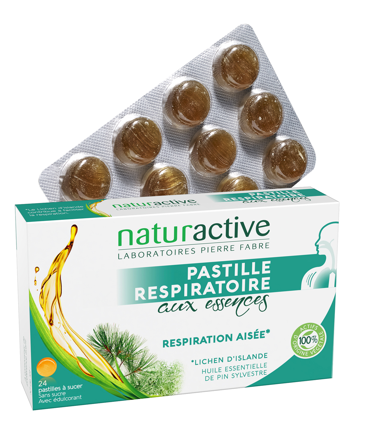 Pastille respiratoire Naturactive - Boite de 24 pastilles