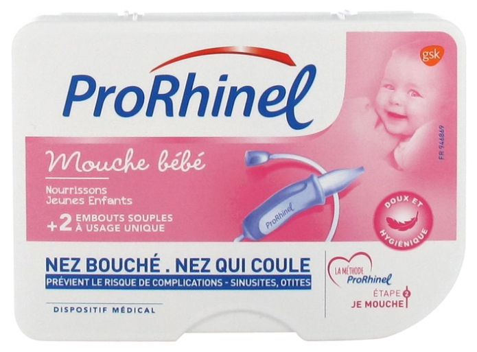 Mouche bébé ProRhinel - boîte contenant un 1 mouche bébé + 2 embouts jetables