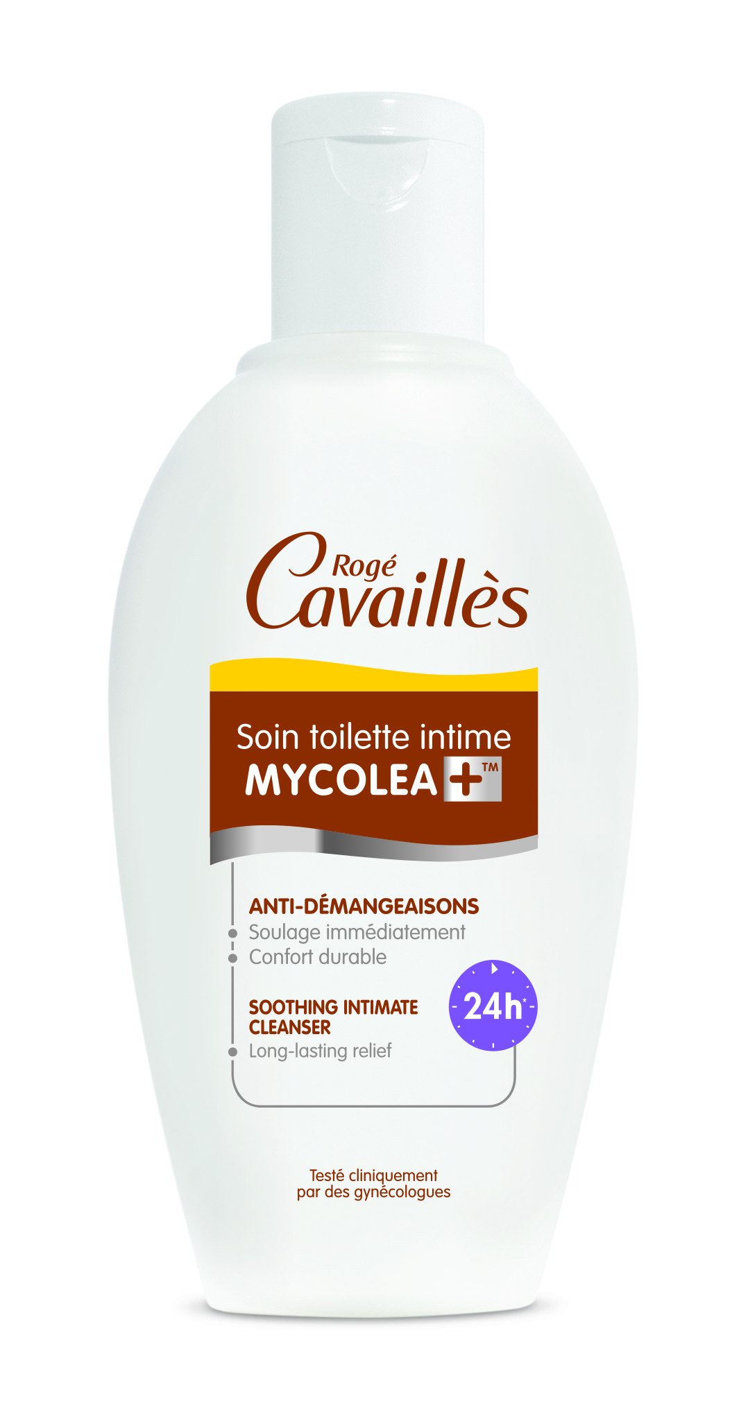 Soin toilette intime Mycolea muqueuses irritées Rogé Cavaillès - flacon 200 ml