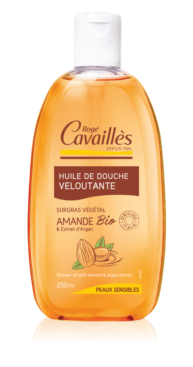 Huile bain et douche veloutante Rogé Cavaillès - flacon de 250 ml