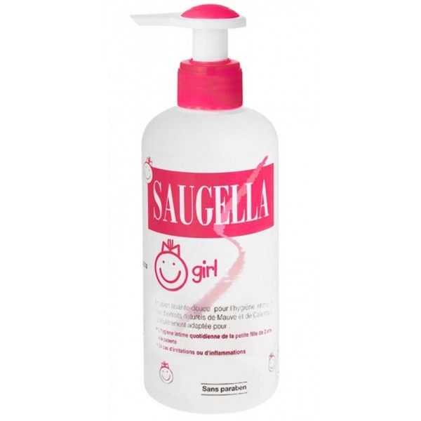 Girl émulsion lavante douce Saugella - flacon de 200 ml