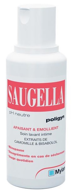 Saugella Poligyn Apaisant et Emollient Soin Lavant Intime 250 ml