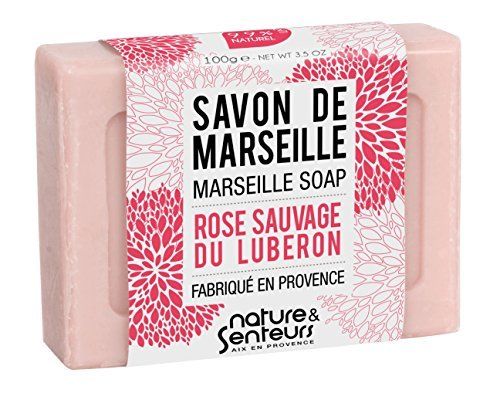 Savon de Marseille rose sauvage du Luberon Nature & Senteurs - pain de 100 g