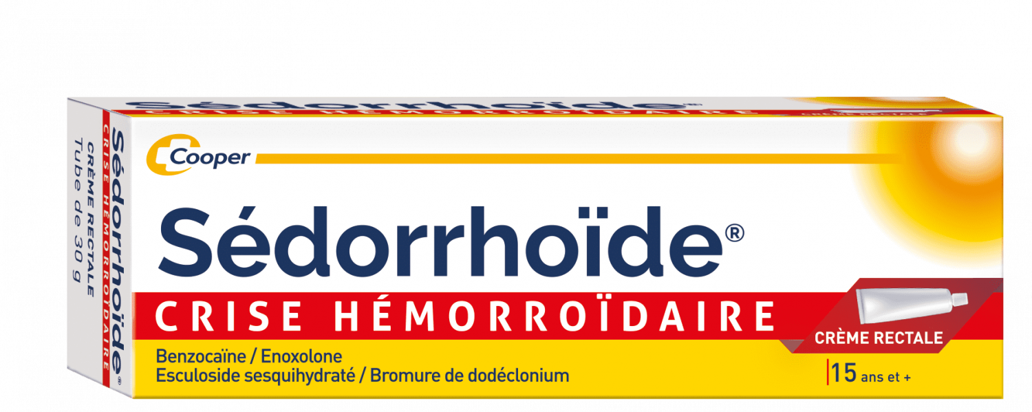 Sédorrhoïde crise hémorroïdaire crème rectale - tube de 30 g