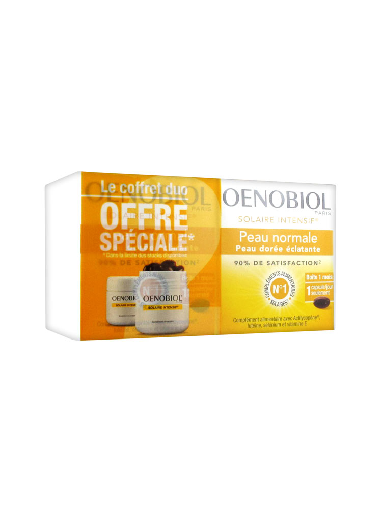 Solaire intensif peau normale Oenobiol - lot de 2 boîtes de 30 capsules