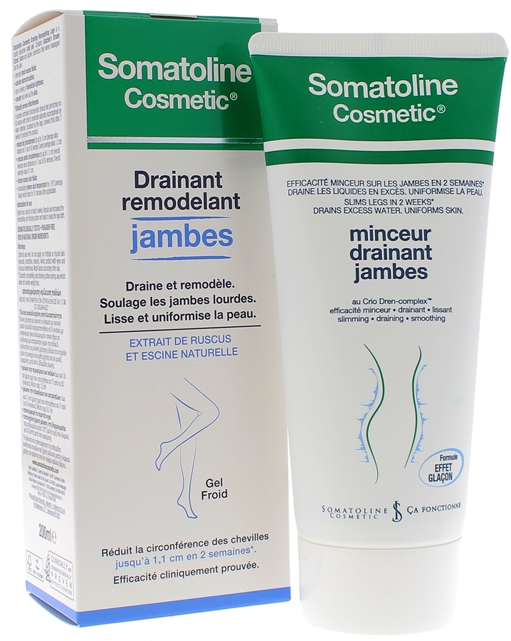 Somatoline Cosmetic amincissant drainant jambes - tube de 200 ml