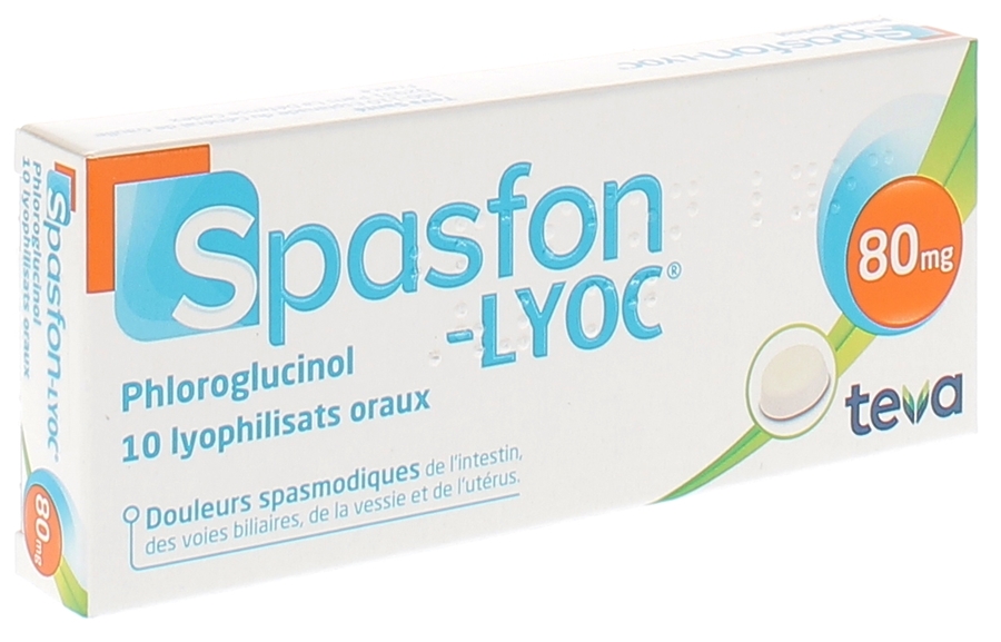 Spasfon-Lyoc 80mg lyophylisat, boîte de 10 lyophylisats