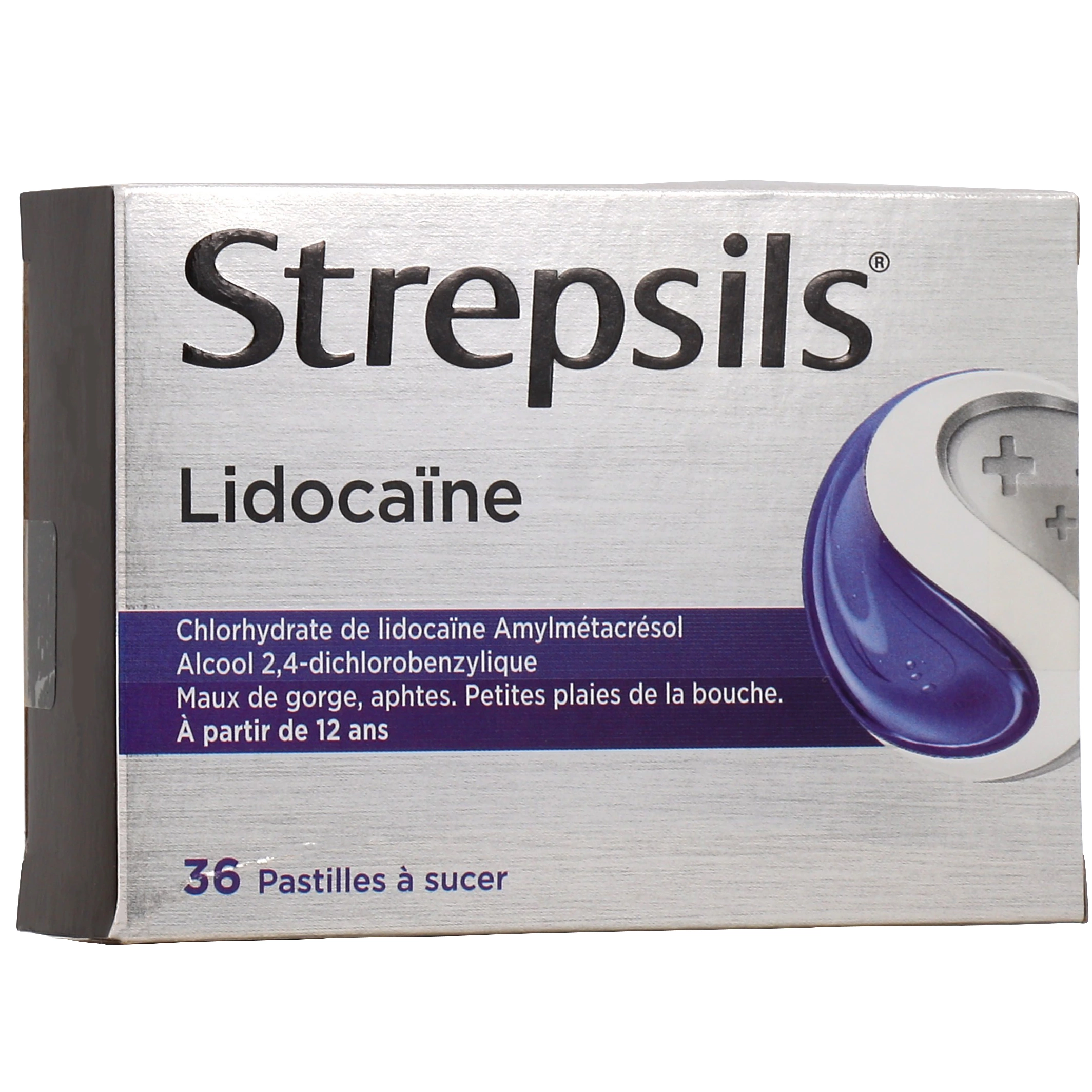 Strepsils lidocaïne pastille à sucer, 36 pastilles