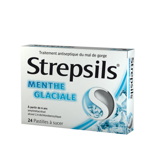 Strepsils Miel Citron Mal De Gorge Pastille A Sucer, Boite de 24