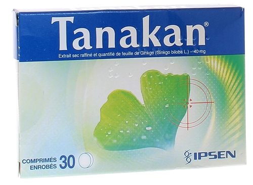 Tanakan 40mg comprimé enrobé - boîte de 30 comprimés