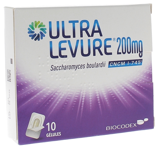 Ultra Levure 200mg gélules - Antidiarrhéique - 10 gélules